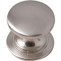 Kitchen Kit Handle Satin Windsor Knob (2 Pack) in Chrome