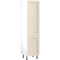 Kitchen Kit Flatpack Shaker Kitchen Cabinet Tall Larder Unit Ultra Matt 500mm in Cashmere MFC