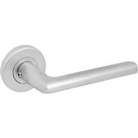 Serozzetta Uno Lever On Rose Door Handles Satin (Pair) in Chrome