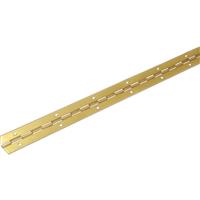 Unbranded Continuous Piano Hinge Electro (10 Pack) in Brass Steel
