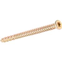 Unbranded Masonry Torx Frame Fixing Screw 7.5 x 102mm (100 Pack) in Yellow