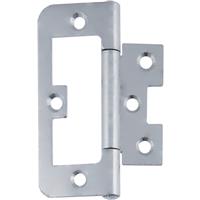 Eclipse Flush Hinge Bright Zinc 75mm (20 Pack) in Silver Steel
