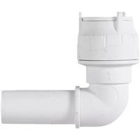 Unbranded Spigot Elbow 10mm in White Plastic