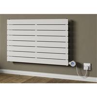 Ximax Oxford Horizontal Electric Designer Radiator 595 x 900mm 2048 BTU 600W in White Steel