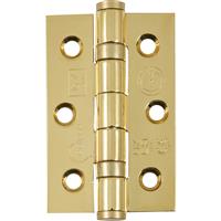 Eclipse Grade 7 Ball Bearing Hinge Plated (2 Pack) in Brass Stainless Steel