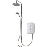 Triton Showers Triton T80 Easi-Fit+ DuElec Electric Shower 9.5kW in White