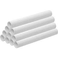 Aquaflow Solvent Weld PVC Overflow Pipe 30m 22mm x 3m (10 Pack) in White