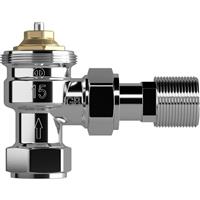 Drayton Auto-balancing valve 15mm Angled Body Only in Chrome
