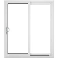 Crystal uPVC Sliding Patio Door Left Hand Open 1790mm x 2090mm Clear Double Glazed in White