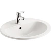 Armitage Shanks Orbit 21 Recessed Basin 55cm 1 Tap Hole in White Ceramic