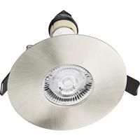 Integral LED Evofire Fire Rated Downlight 70-100mm IP65 Satin in Nickel Steel