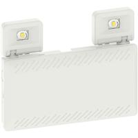 Integral LED Self Test Emergency Twin Spot IP65 Self Test Emergency Twin Spot IP65 5W 500lm 6000K in White Polycarbonate