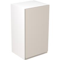 Kitchen Kit Flatpack J-Pull Kitchen Cabinet Wall Unit Super Gloss 400mm in Light Grey MFC