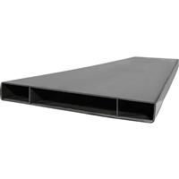 Airvent 225 Flat Channel 1m in Black PVC