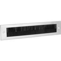 Stormguard Flushback Brush Letter Plate in Silver Aluminium