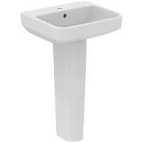 Ideal Standard i. life B Basin and Pedestal 50cm 1 Tap Hole in White Ceramic