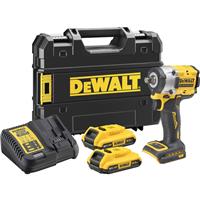 DeWalt 18V XR Brushless 1/2 Compact Impact Wrench (406Nm) (Scaffolders Hog Ring Version) 2 x 2.0Ah
