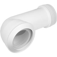 McAlpine MAC-8L Macfit WC Connector 90deg Long Bend in White Rubber