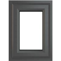 Crystal Casement uPVC Window Top Opening 820mm x 820mm Clear Double Glazing /White (each) in Grey