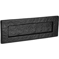 Old Hill Ironworks Letter Plate 260mm x 90mm Rectangular in Black Cast Iron