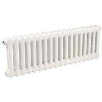 Arlberg 2 Column Horizontal Radiator 300 x 854mm 1458Btu in White Steel