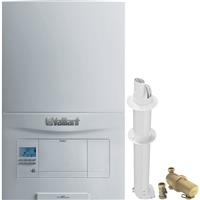 Vaillant ecoFIT Pure 835 Combi Boiler with Flue and Magnetic Filter 35KW in White Aluminium