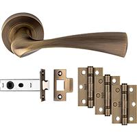 Carlisle Brass Sintra Door & Latch Pack Antique Brass
