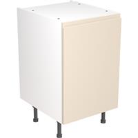 Kitchen Kit Flatpack J-Pull Kitchen Cabinet Base Unit Super Gloss 500mm in Cashmere MFC