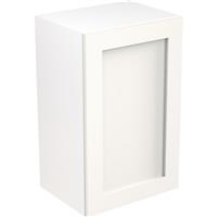 Kitchen Kit Flatpack Shaker Kitchen Cabinet Wall Unit Ultra Matt 450mm in White MFC