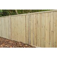 Forest Garden Decibel Noise Reduction Fence Panel 6' x 6' (4 Pack) in Natural Timber