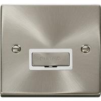 Click Deco Satin Fused Spur 13A Unswitched in Chrome Stainless Steel