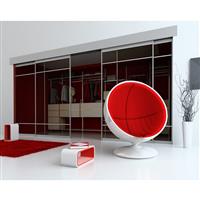 Coburn Double 60X Three-Door System 2.4m opening (Set) in Silver/Other Aluminium/Nylon