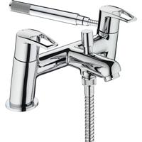 Bristan Smile Taps Bath Shower Mixer in Chrome Brass