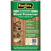 Rustins Advanced Wood Preserver 5L in Clear