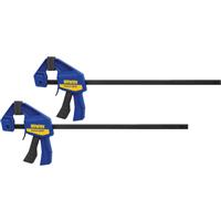 Irwin Quick-Grip Mini 2 Pack 12"/300mm (2 Pack) in Blue Carbon Steel