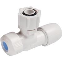 Hep2O Angled Service Valve 15mm x 1/2" BSPP in White Plastic