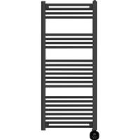 TCP Smart WiFi Fixed Pre-Filled Towel Radiator 1250 x 500mm 1000w in Black Steel