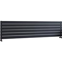 Ximax Oxford Single Horizontal Designer Radiator 445 x 1800mm 3017Btu in Anthracite Steel