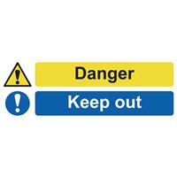 Centurion Danger Keep Out Sign 600 x 200mm