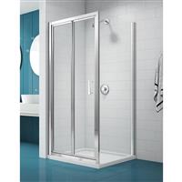 Merlyn NIX Bi-Fold Shower Enclosure Door 800mm in Chrome Toughened Safety Glass
