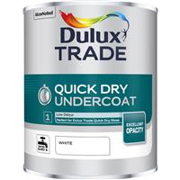 Dulux Trade Quick Dry Undercoat Paint 1L in White