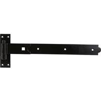 Perry Hook & Band Straight Hinge 450mm (2 Pack) in Black