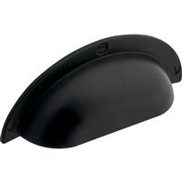 Shell Pull Handle in Matt Black