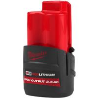 Milwaukee M12HB2.5 High Output 2.5Ah REDLITHIUM-ION Battery 1 x 2.5Ah