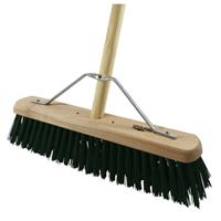 Hill Brush Company Industrial Stiff Platform Broom With Handle 18" (457mm) PVC