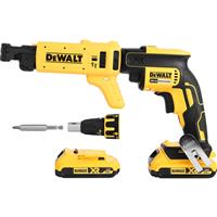DeWalt DCF620D2K-GB 18V XR Cordless Collated Drywall Screwdriver 2 x 2.0Ah in Yellow