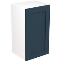 Kitchen Kit Flatpack Shaker Kitchen Cabinet Wall Unit Ultra Matt 400mm in Indigo Blue MFC