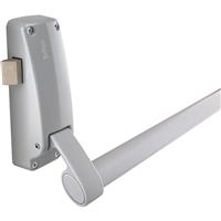 Briton 378 Single Door Latch Bar in Silver Steel