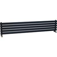 Ximax Bristol Single Horizontal Designer Radiator 294 x 1500mm 1689Btu in Anthracite Steel