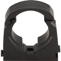 Talon Hinged Clip MDPE 25-27mm (20 Pack) in Black Plastic